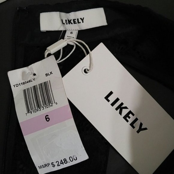 NWT Likely Southport floral lace little black midi party dress size 6 - Picture 6 of 7